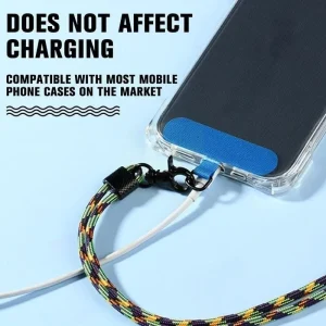 Universal Phone Lanyard Strap Gasket Lanyard hook Mobile Phone Tether Cloth Patch Clip Phone Snap Rope Cord Card