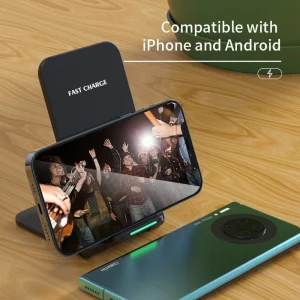 60W Foldable Wireless Charger Stand Pad For Iphone Samsung Fast Charging Dock Station Phone Holder  4.5  63 ratings 165 Sold